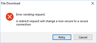 Error Sending Request