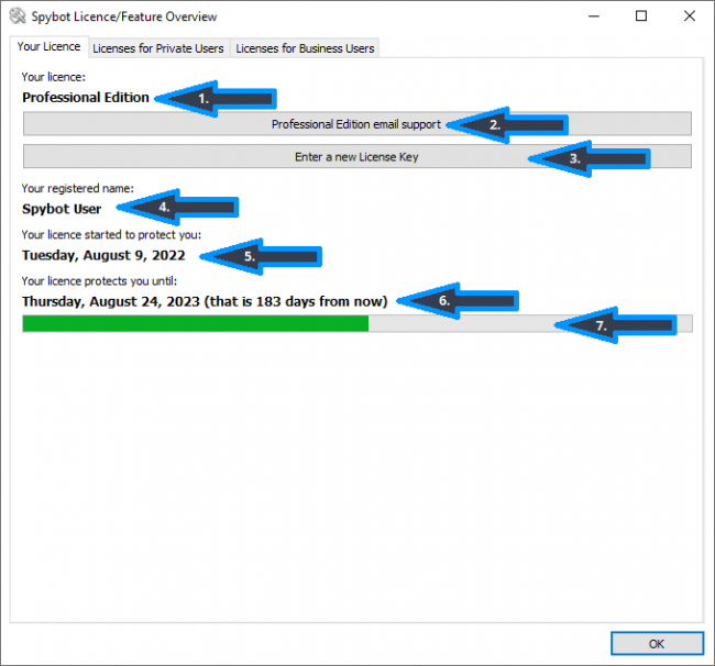 How to view my license details spybot 2 faq spybot anti malware and
